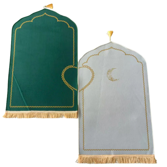 Two Hearts, One Prayer™ – Luxurious Couple’s Prayer Mat Set