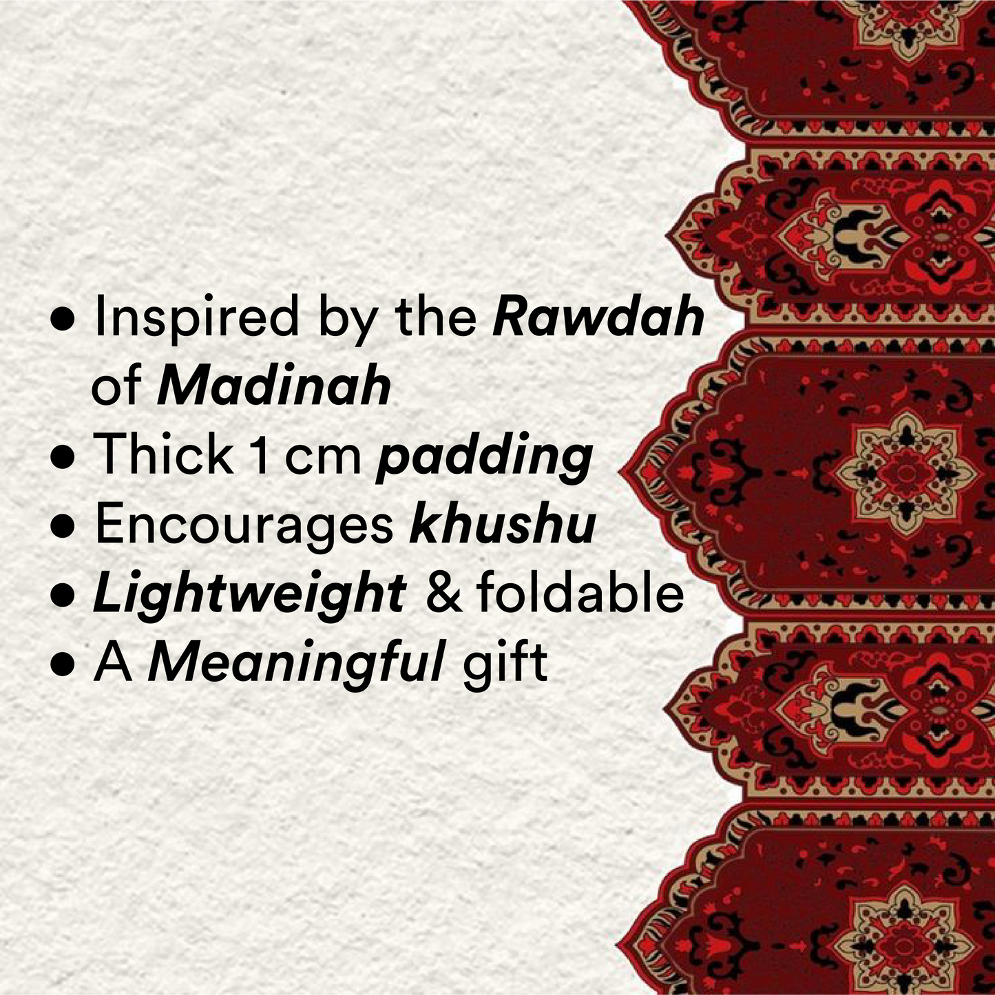 Rawdah | Padded Prayer Mat 2